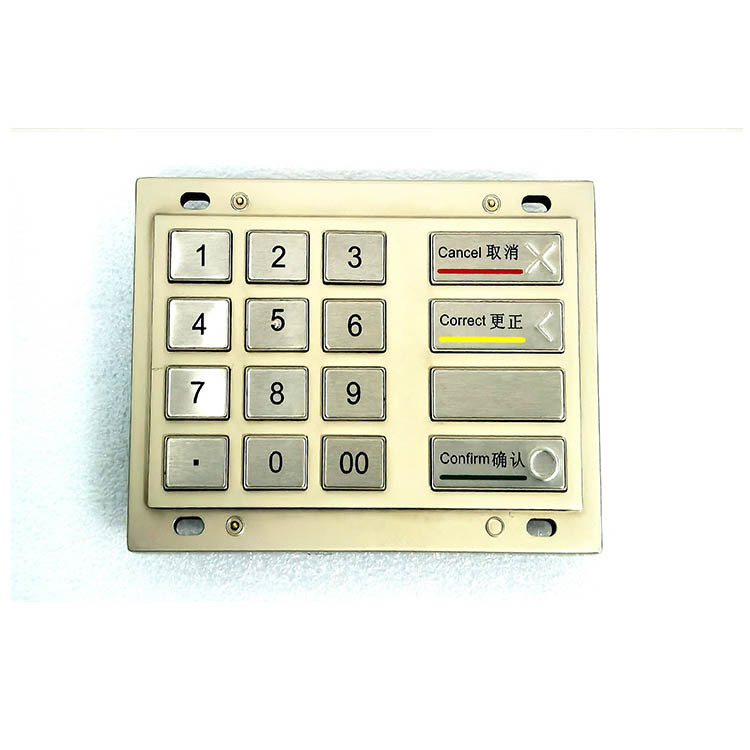 ATM Machine EPP Pin Pad PCI 4.0 Certification 16 Keys DES 3DES Encrypted