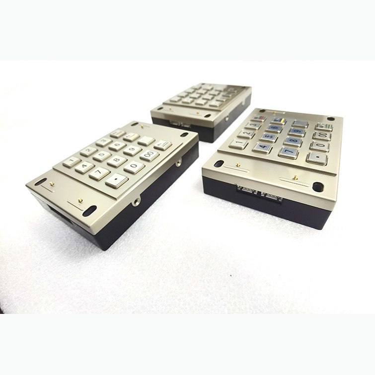 PCI 4.0 معتمد من ATM Machine EPP مشفر Pin Pad كشك معدني مع 16 مفتاحًا