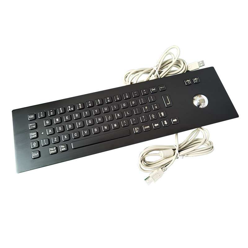 اللون الأسود IP65 المفاتيح المقاومة للماء من الفولاذ المقاوم للصدأ مع 67 مفاتيح