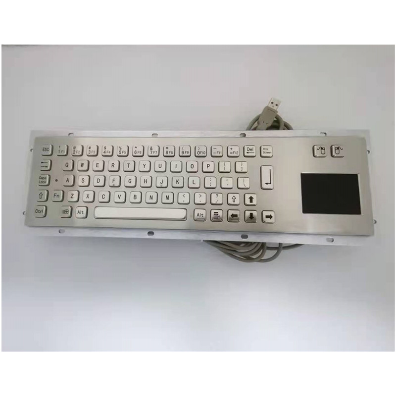 مضاد للغبار IP65 الفولاذ المقاوم للصدأ لوحة مفاتيح معدنية صناعية مع لوحة لمس لجهاز كيوسك الخدمة الذاتية
